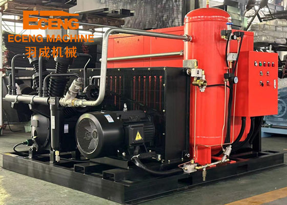 De Luchtcompressor 40bar 10.0m3/Min van de hoge drukschroef van 105kw met Gecombineerde Spanningsverhoger