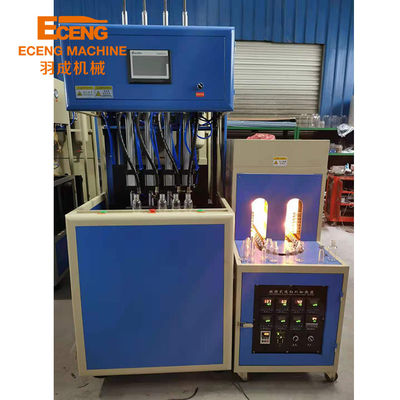 16KW semi Autoflessen Blazende Machine 4 Holte Plastic Container Productie